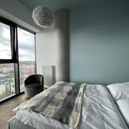 Apartment Hanza Tower 19 Floor 2 Panorama Stettin